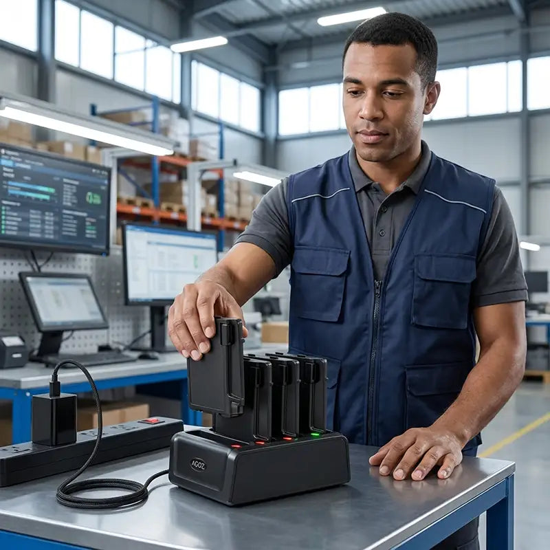 Centralizar la rotación de baterías Zebra TC7X para flotas activas