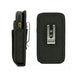 AgozTech black holster case for Zebra TC58 TC58e handheld mobile computer, side and back view