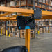 AGOZ iPad Tablet Mount Holder for Forklifts attached to the overhead forklift frame with adjustable bracket hardware.