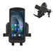 Urovo mobile computer in a vehicle cradle holder with air vent mount attachment shown beside it.