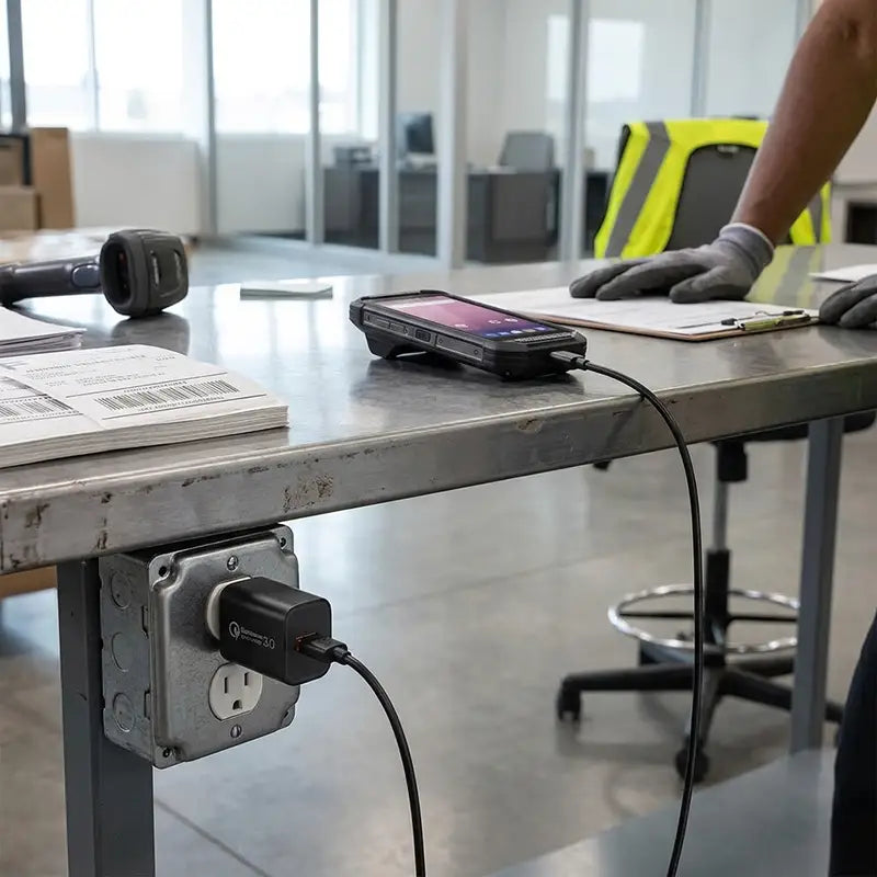 Estandarizar la carga USB-C de Zebra en las estaciones de trabajo