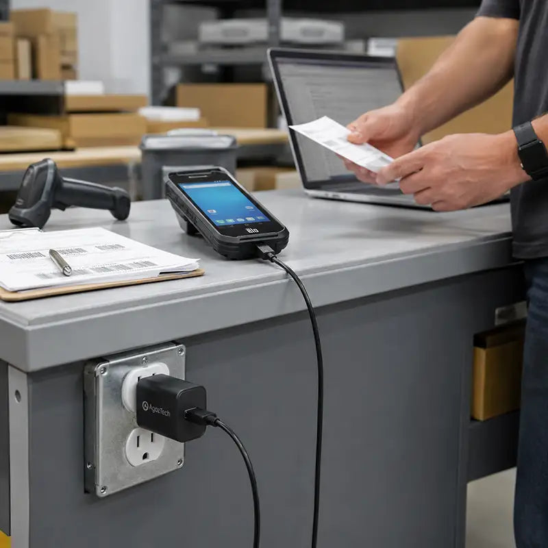 Mantenga los dispositivos móviles Elo listos en las estaciones de servicio